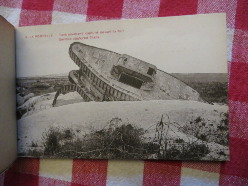 Antique la Pompelle berry-au-bac cartes postales detachables detachable postcards w free ship