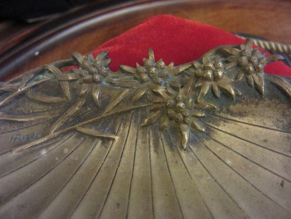 Bronze Pin Ring Tray Signed H Risch, Please Read … - image 7