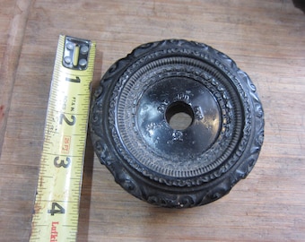 Spelter Lamp Base, Asian theme Arts & Crafts Antique Base, Please Read Description