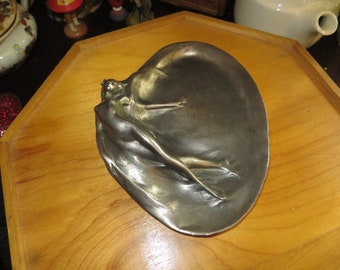 Austrian Art Nouveau, Maiden Pin Tray, by J. Ofner ,, Please Read Description