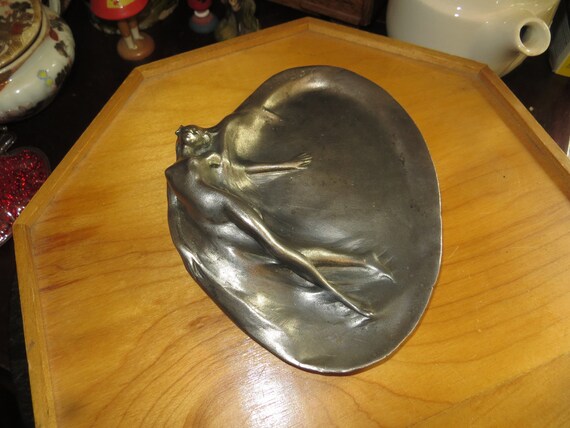 Austrian Art Nouveau, Maiden Pin Tray, by J. Ofner ,, Please Read