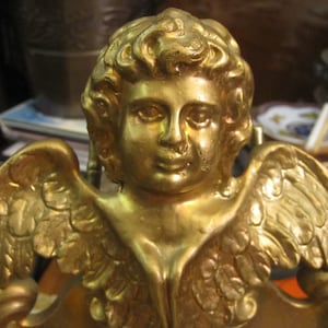 Antique Vintage Cherub Salvaged Architectural Decoration