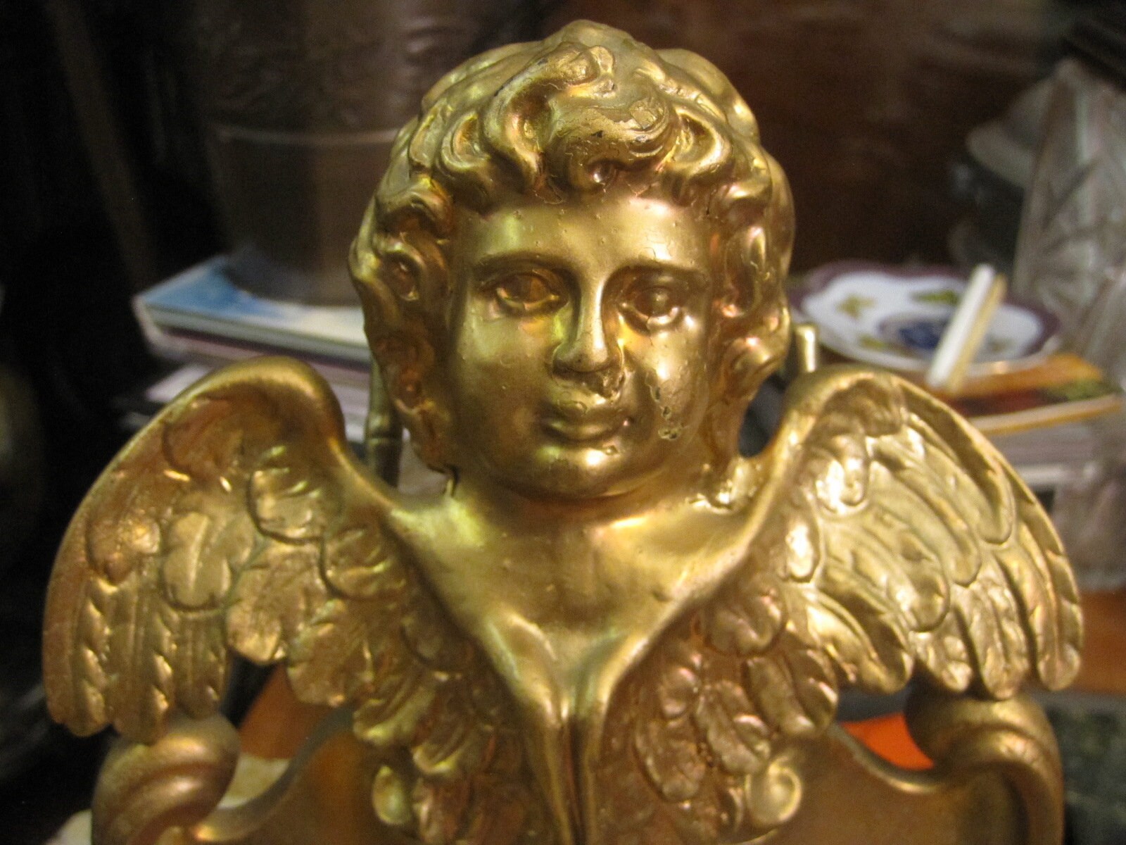 Antique Vintage Cherub Salvaged Architectural Decoration