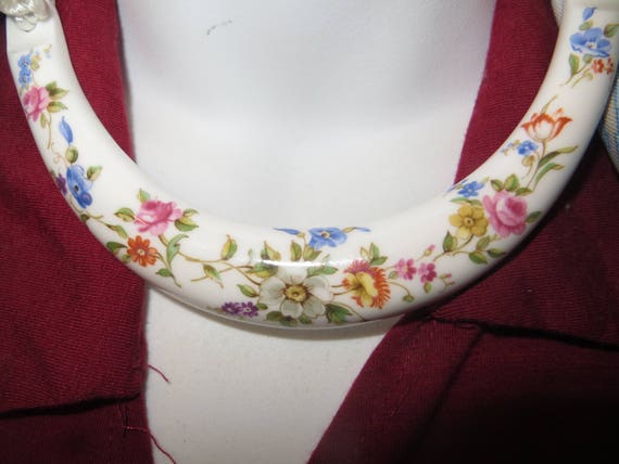 Kenneth Jay Lane Vintage Royal Worcester Bone Chi… - image 9