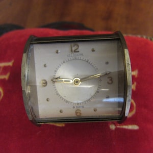 LeCoultre 8 Day Travel Alarm Clock, Swiss Made, Number 53