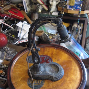 Antique Cast Iron Industrial Desk Lamp