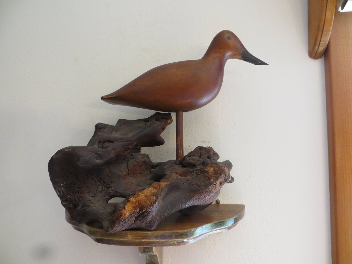 Bird on Driftwood Wood Bird Driftwood Base Beach Decor Etsy