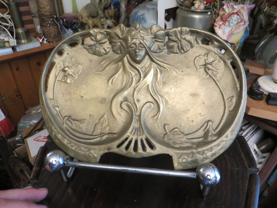 Art Nouveau Bronze Brass Dressing Table Tray - image 8