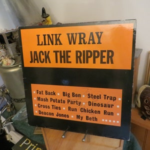 Link Wray Jack The Ripper, Line Records LP Record Vinyl Inscribed, Vintage