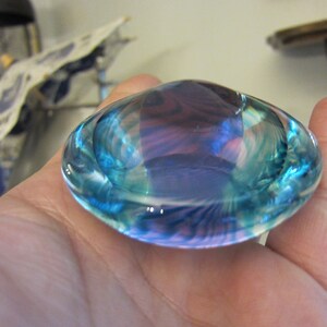 Art Glass Top Shaped Paperweight