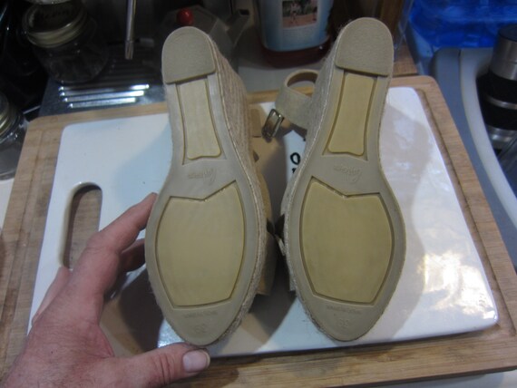 Blaudell open-toe suede wedge espadrilles sandals - image 3