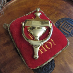 Vintage Brass Joyce Door Knocker, Made in Spain