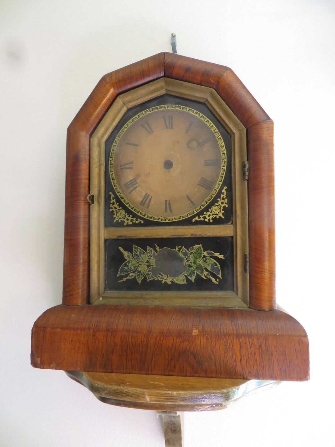 Antique Wm L Gilbert Mantle Clock Case for Restoration, Winsted
