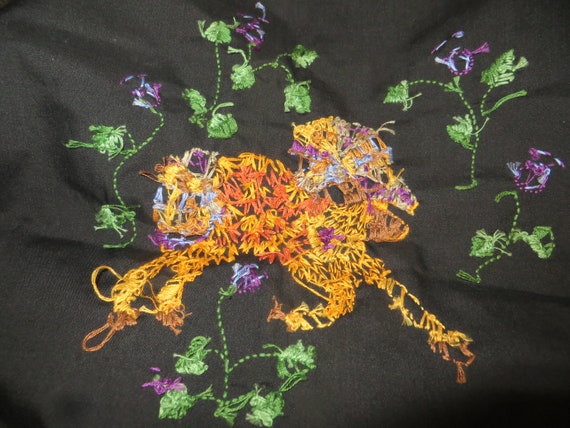 Ram designed Handkerchief, Hankie, embroidered - image 3