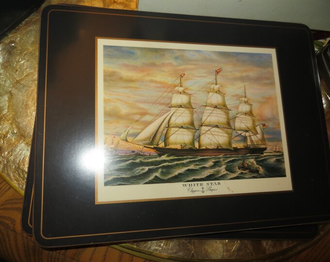 Vintage Pimpernel Set of 6 Clipper Ships Place Mats Etsy