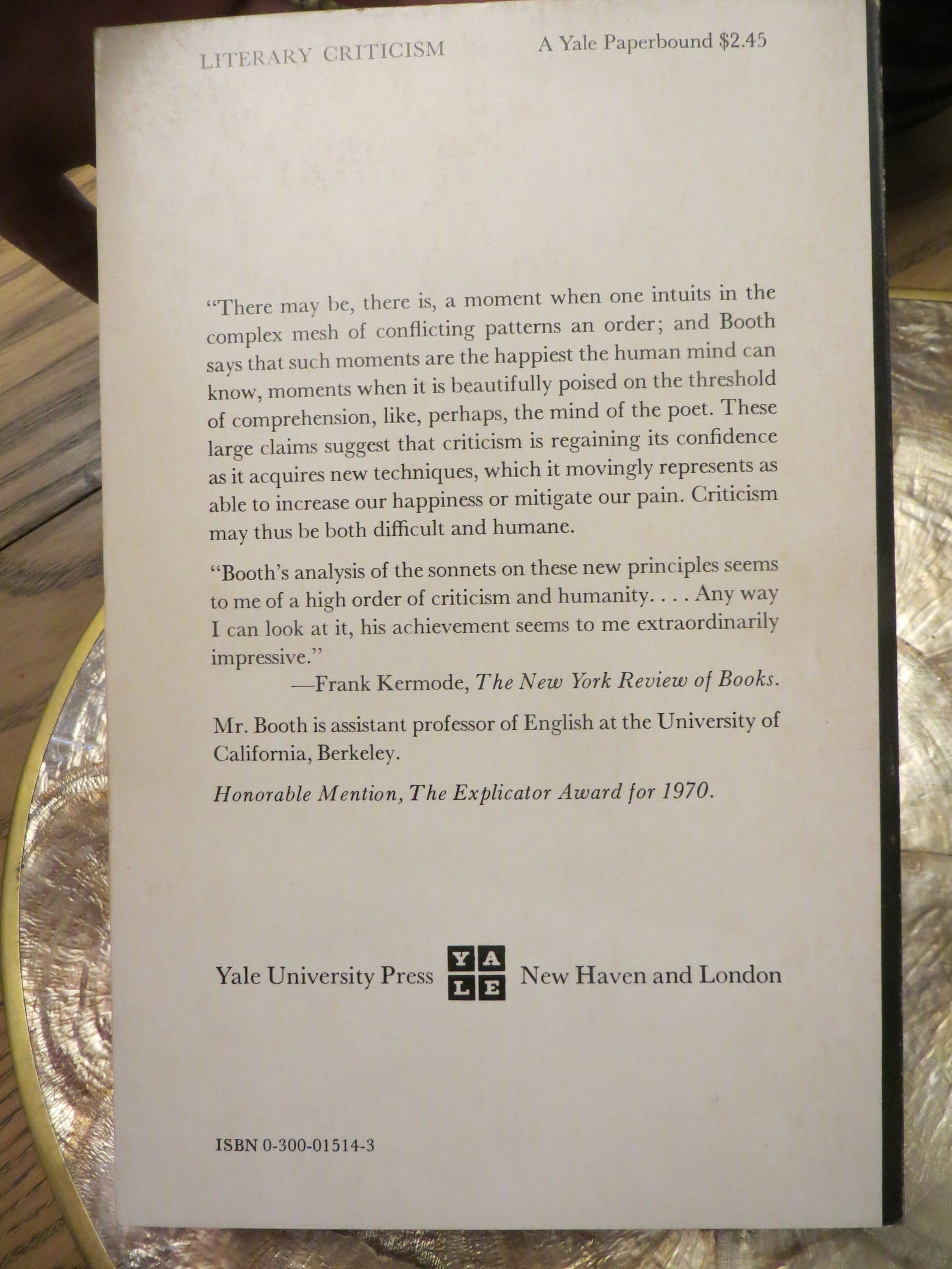 Stephen booth an essay on shakespeare39s sonnets image