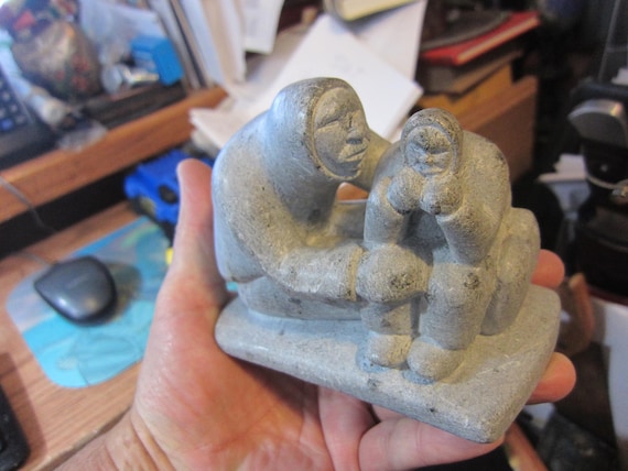 Karl Kristoffersen Stone Carving Greenland Artist, Please Read
