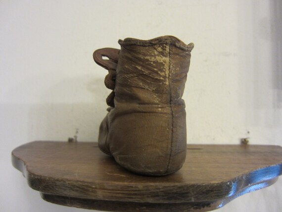 Antique Victorian Baby Shoes, Leather Baby Boots - image 8