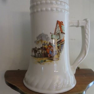 Beer Stein - Bier Tankard - Drinking Cup with a single handle Bell bottom, Vintage numbered 585