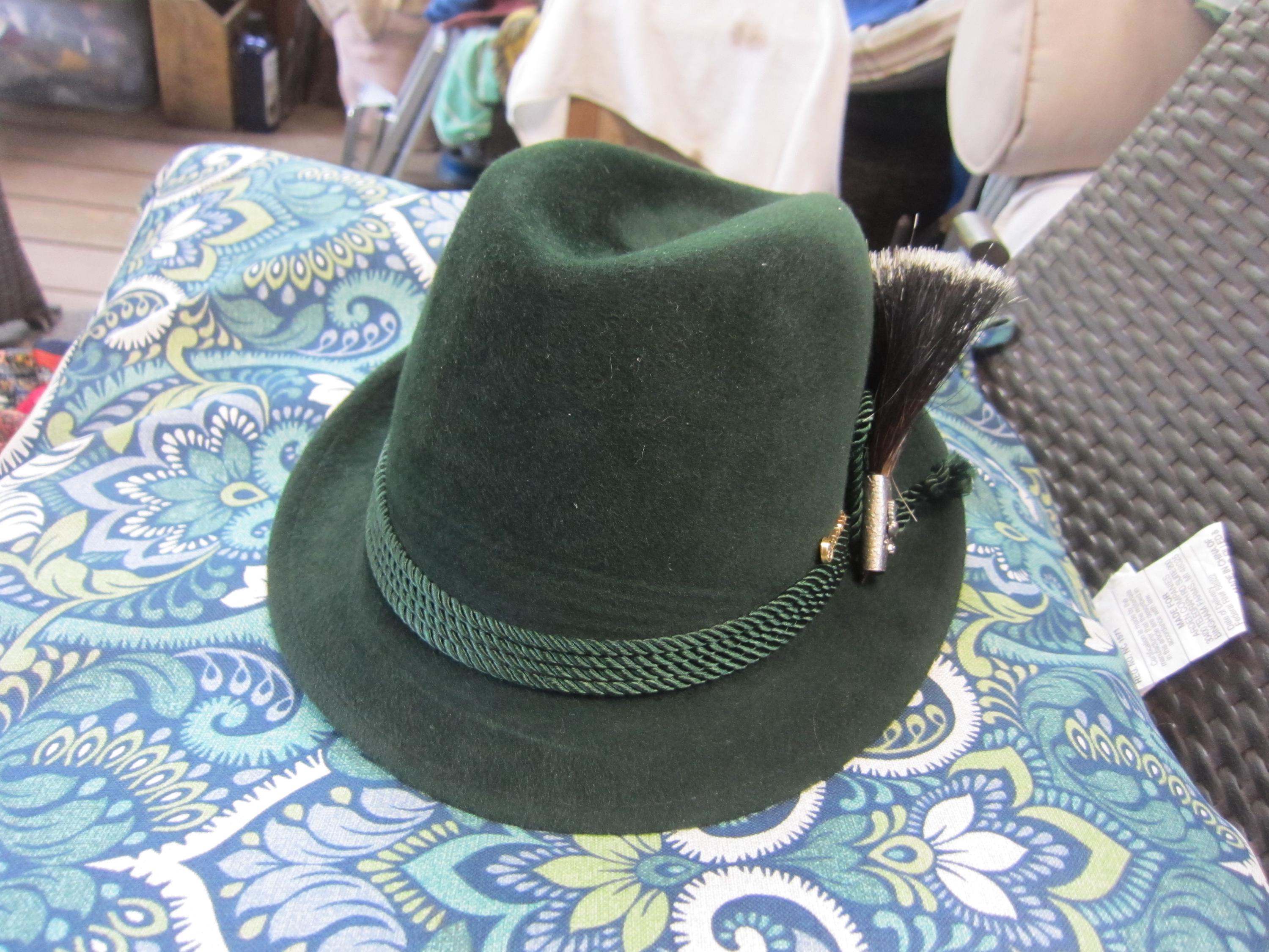 Biltmore Wool Felt Fedora Hat with Feather Trim and Embossed Leather Belt Band Biltmore Fedora - Etsy main image 3