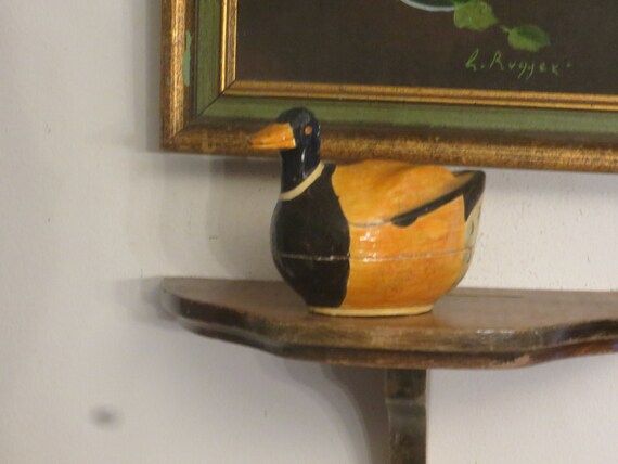 Duck trinket box figurine, ring keepsake container - image 8