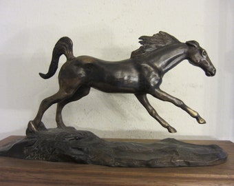 Oldsmobile Elite Signed Bronze Horse Sculpture, Ultimate Olds Collectible, Please Read Description