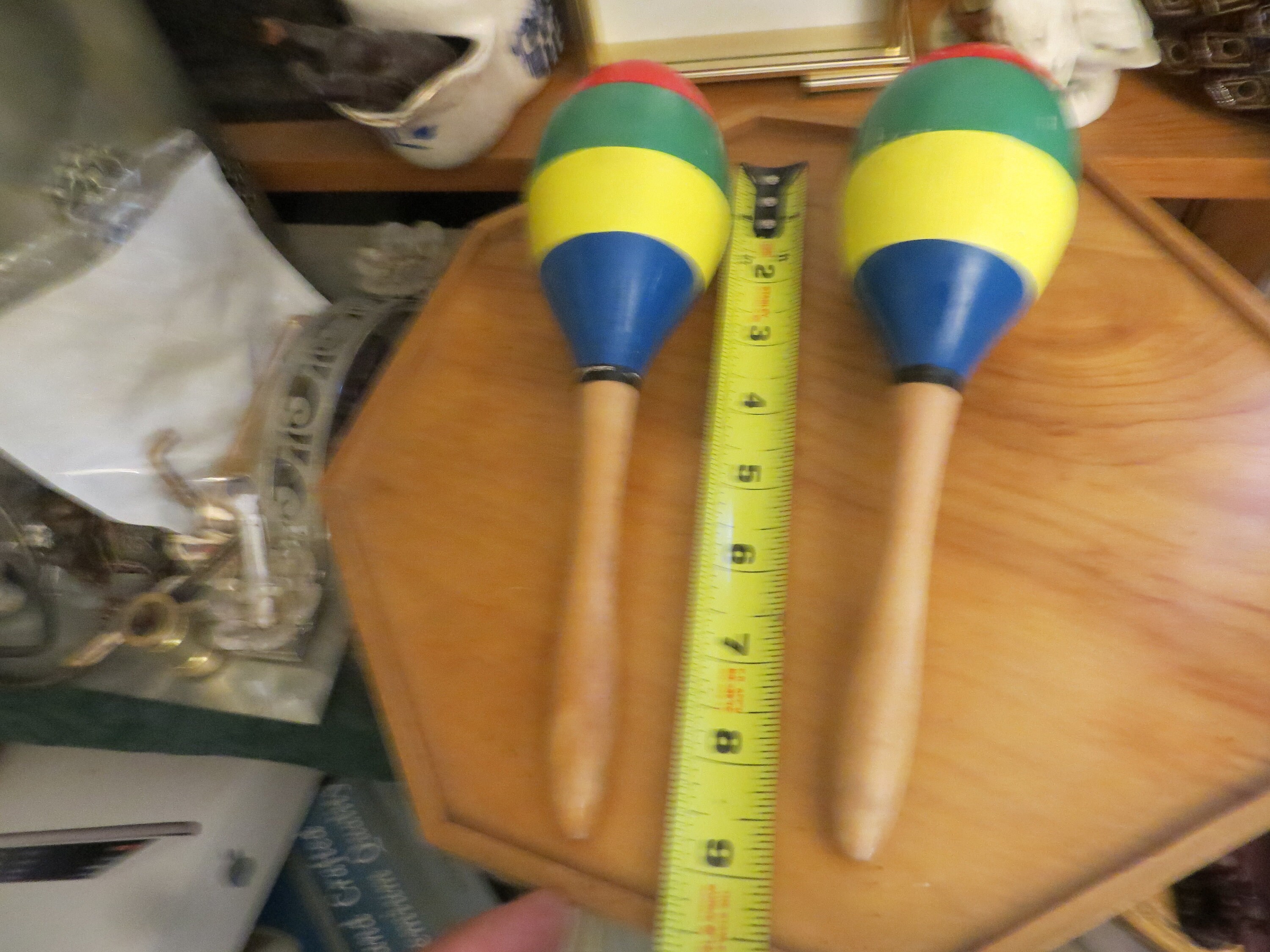 Pair of Maracas. Set of Vintage Striped Maracas. Etsy