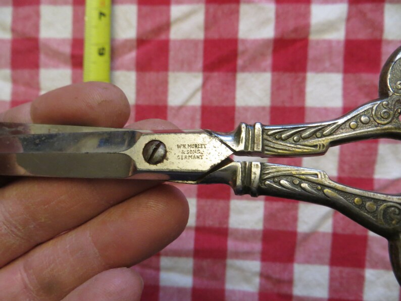 W H Morley And Sons Scissors Germany Metal Antique Vintage Etsy