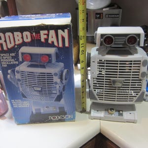 希少　箱付き　ヴィンテージ　ロボット扇風機　完動品　ROBOT THE FAN Vintage 1986 Robeson Robo the Fan in Original Packaging, Please