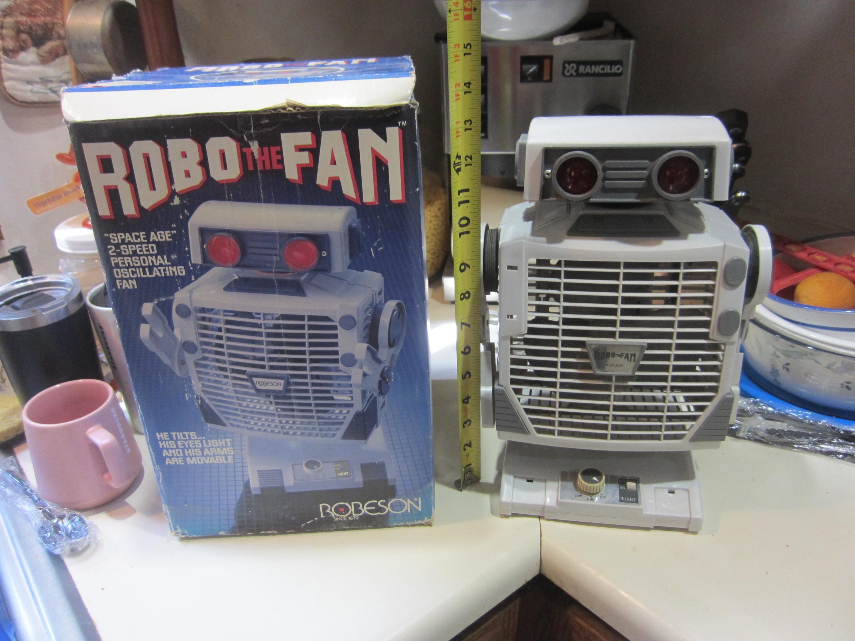 Vintage 1986 Robeson Robo the Fan in Original Packaging, Please