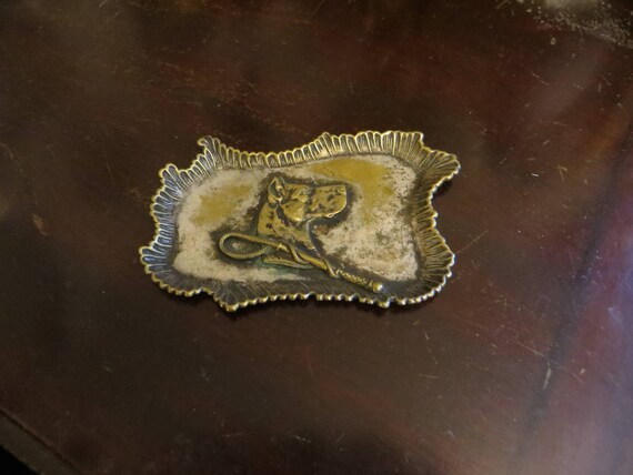 Vintage Dog Trinket Dish, K-9 Ring Tray - image 5