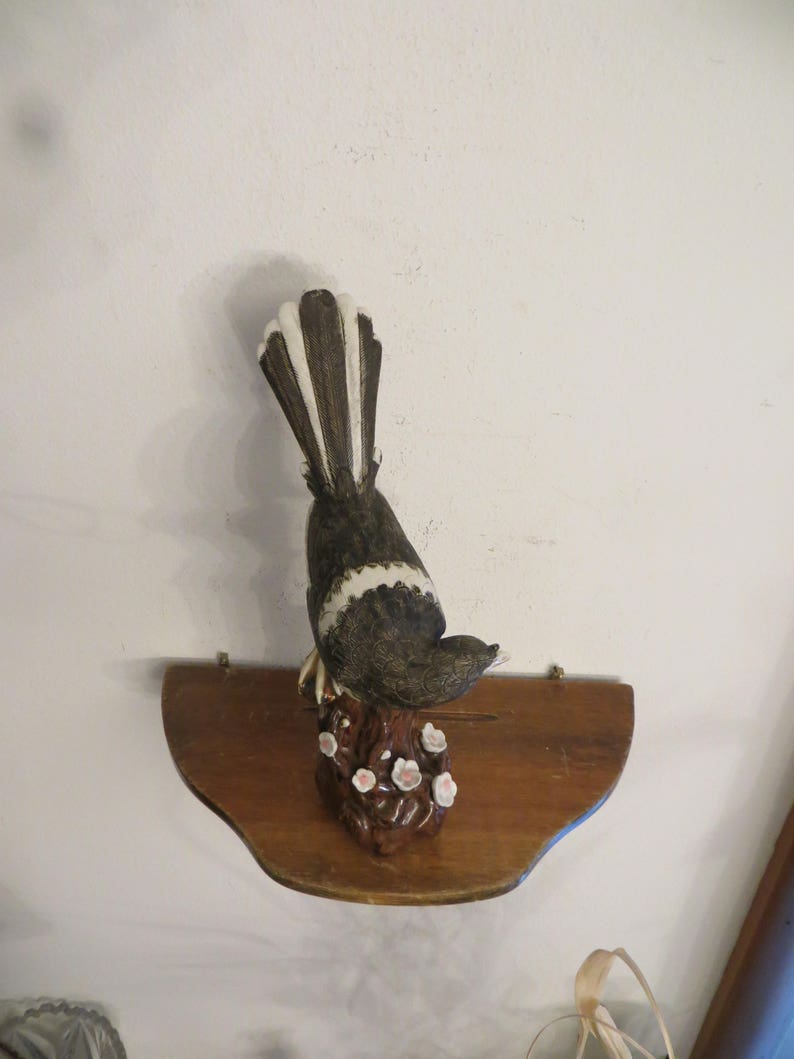 Vintage Bronze Cold-painted Garden Bird