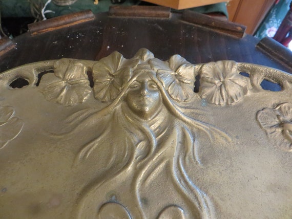 Art Nouveau Bronze Brass Dressing Table Tray - image 10