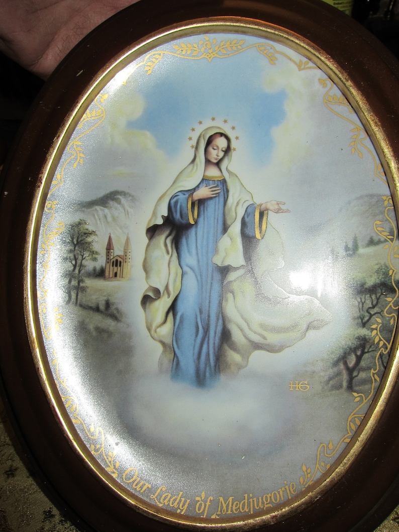 Visions of Our Lady Collector Plates Our Lady of Medjugorje & Etsy