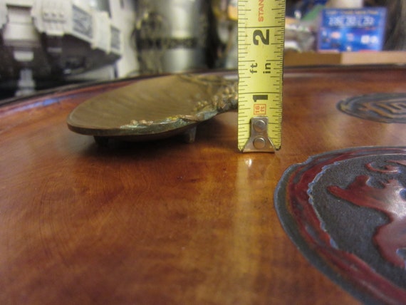 Bronze Pin Ring Tray Signed H Risch, Please Read … - image 6