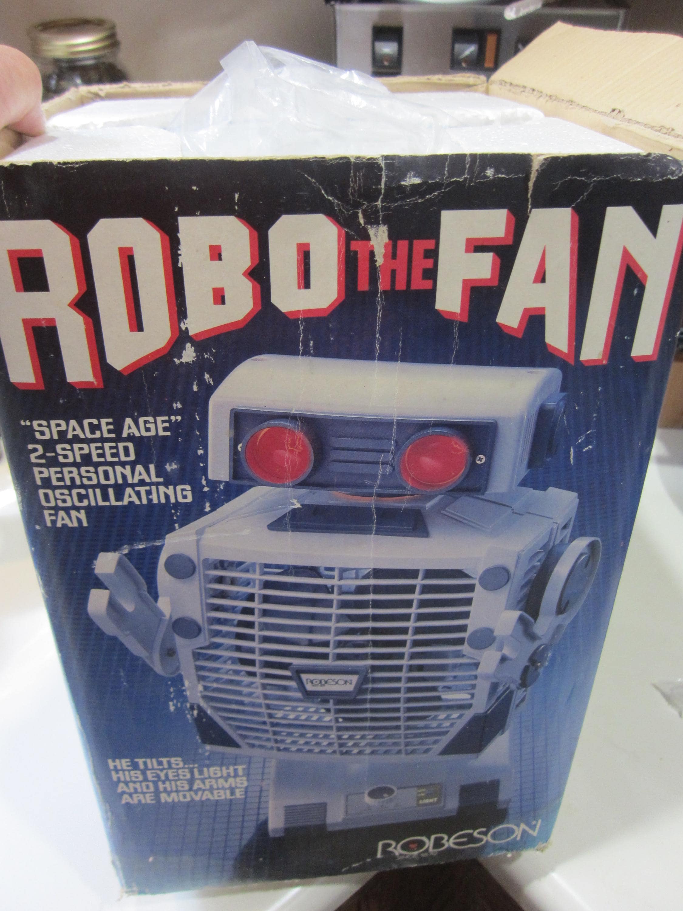 Vintage 1986 Robeson Robo the Fan in Original Packaging, Please