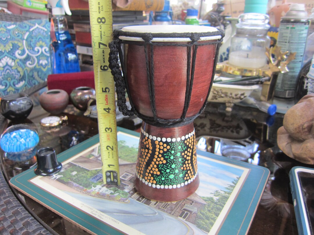 Vintage Drum Costa Rican Toca Freestyle Djembe Carved Wood Etsy
