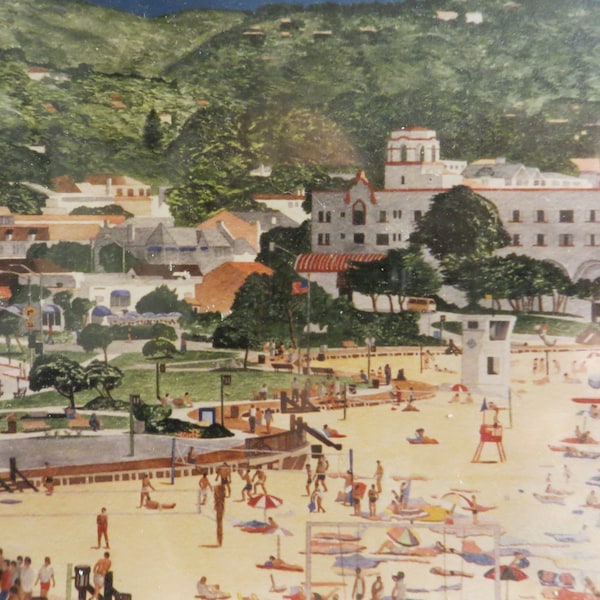 Laguna Beach Wall Art, Vintage