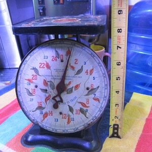 Antique Vintage Scale Patented Oct. 29, 1912 June 17, 1913 - 25 LBS, Farmhouse Decor