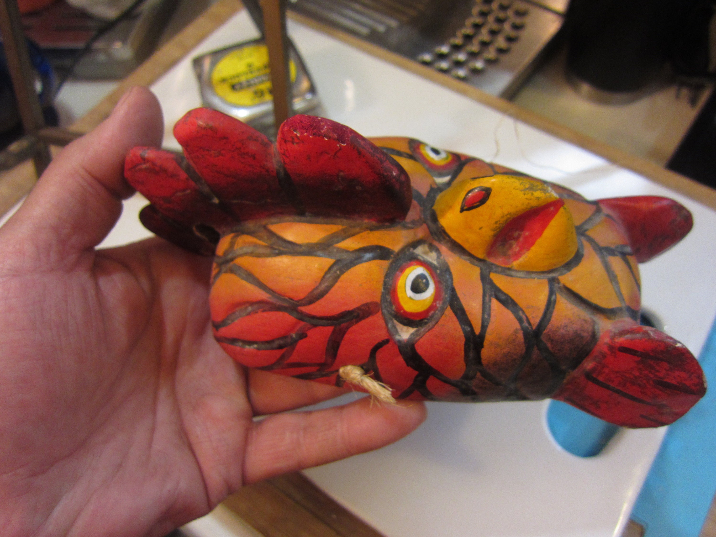 Rooster Ritual Mask Carved Rooster Tribal Mask, Ceremonial, Wall Plaque, Please Read ...