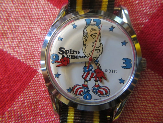 Spiro T Agnew watch Antique Vintage Original Spiro Agnew Watch Dirty Time  main image 3