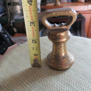 Brass Bell Weight 1lb, Crown Marked, Made in England