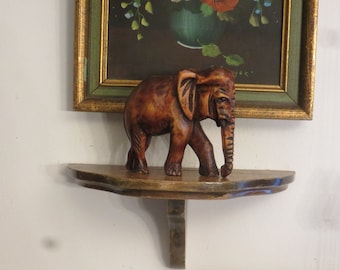 Miniature carved wood elephant, Please Read Description