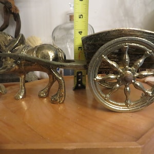Brass Horse and Cart, Heavy Metal, 4 pounds
