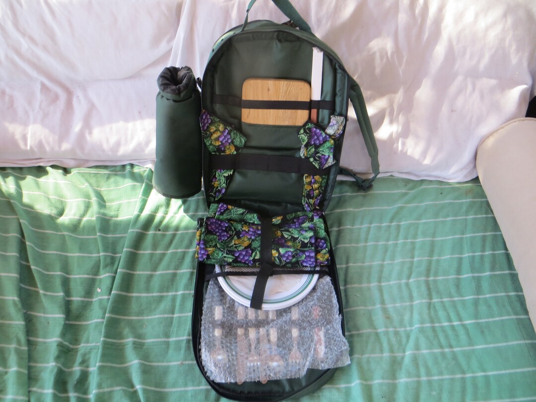 Deluxe Wine Picnic Backpack for 2 Etsy