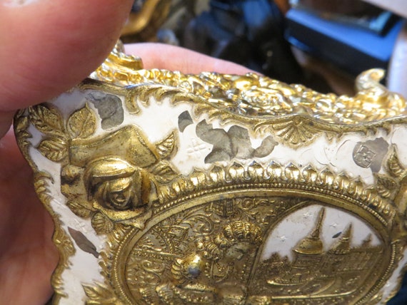 Music Jewelry Box, Japan, Sankyo, old gold metal jewe… - Gem