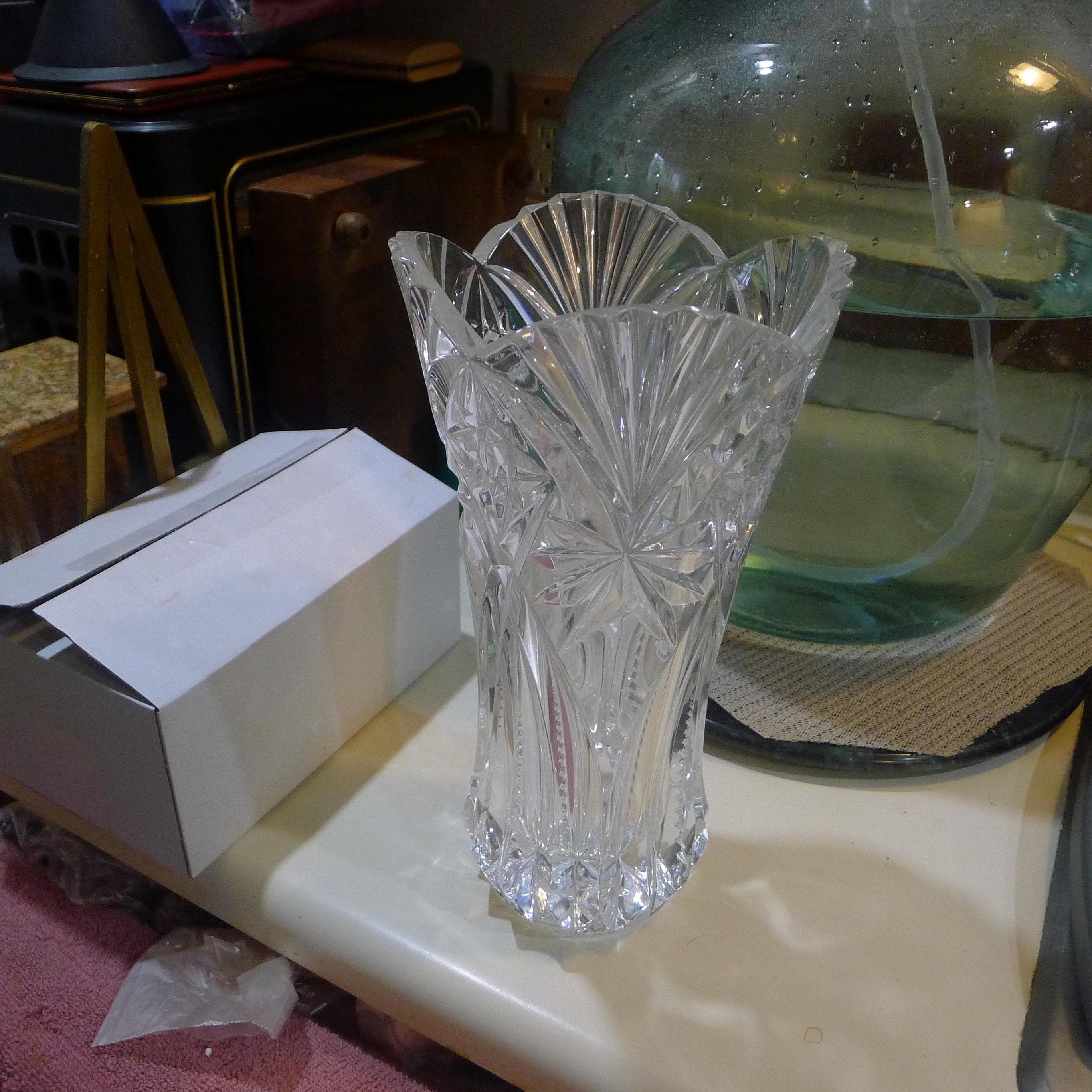 Vintage J.G. Durand Vincennes Crystal Vase - Large 12