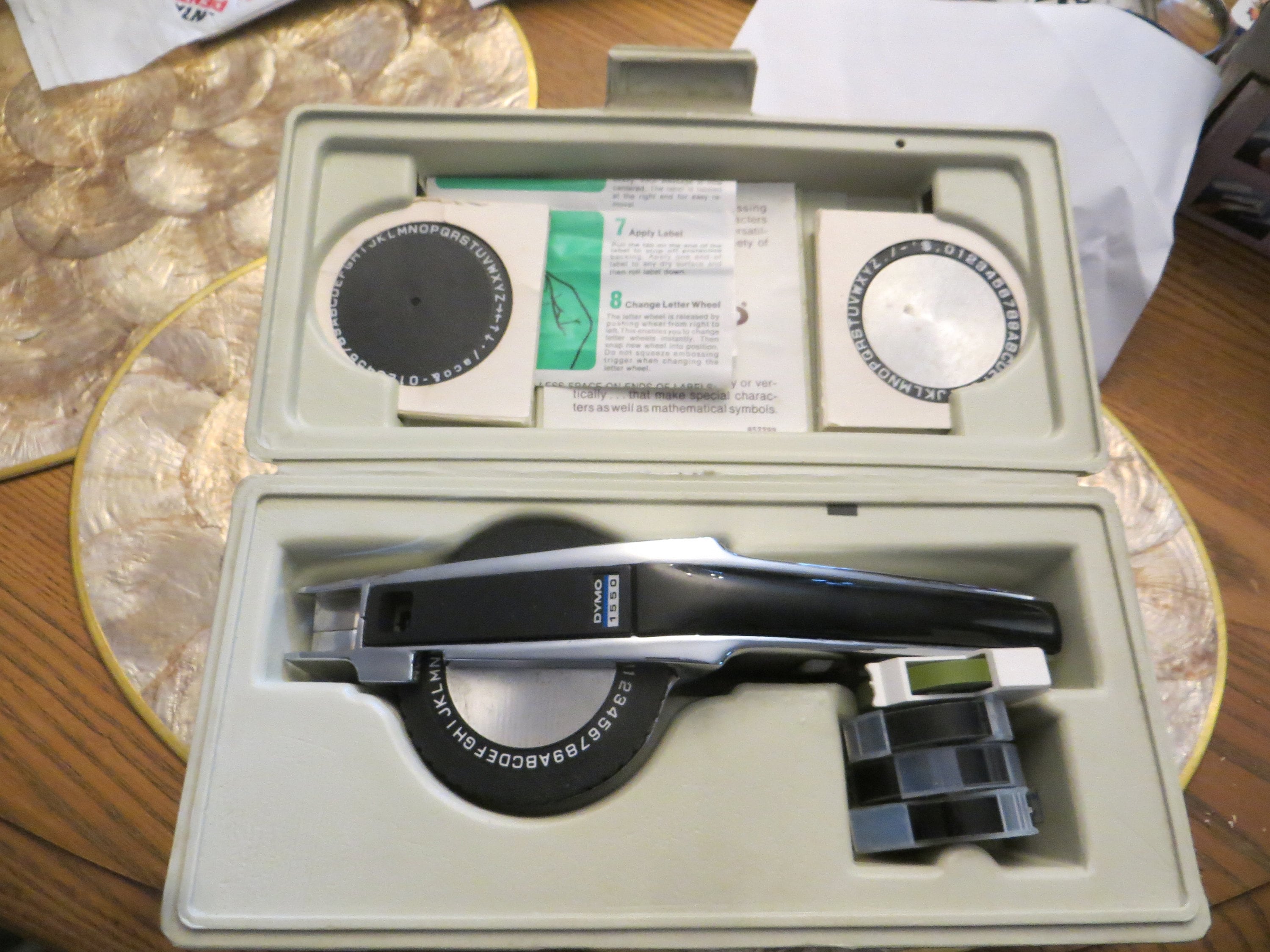 Vintage Dymo 1550 Deluxe Chrome Label Maker Tape-writer - Etsy Vintage Dymo 1550 Deluxe Chrome Label Maker Tape-writer - Etsy