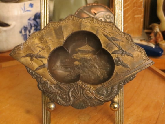 Antique Japanese Meiji Period Copper Brass Wash Tray … - Gem