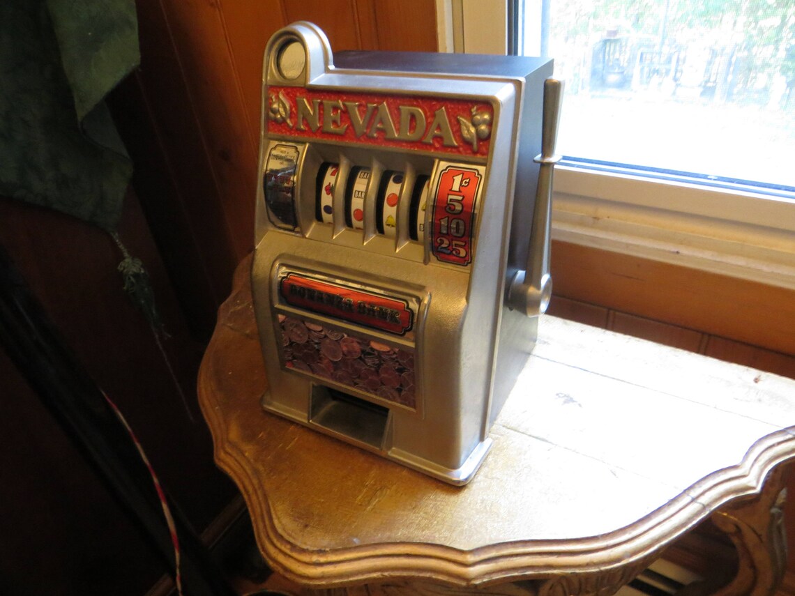 Nevada Bonanza Bank Slot Machine/Bank Vintage Etsy
